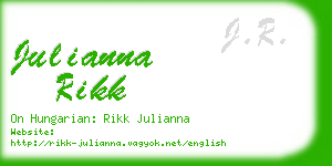 julianna rikk business card